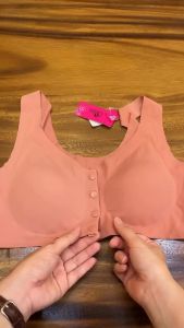 LICHENES - POLINI Seamless Bra Tanpa Kawat Kancing Depan BRA 8815