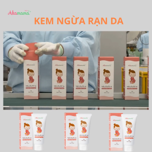 Kem Ngừa Rạn Da Giải Pháp Chăm Sóc Toàn Diện Cho Mẹ Bầu Tuýp 180G Akamama Nhật Bản