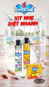 [Hàng Chính Hãng] Bình xịt côn trùng EnterOne 600ml {Combo 6 chai} hương nước hoa xịt diệt kiến diệt gián diệt muỗi. Xịt diệt côn trùng an toàn hiệu quả