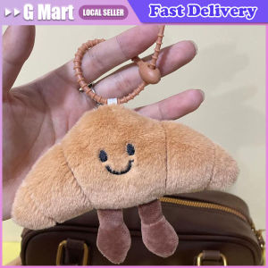 Creative Food Plush Keychains Cute Pendant Kawaii Keychain Girls Cartoon Doll Plush Toy Doll Bread Backpack Decoration Gifts