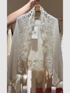 DANTING | Apricot Lace Spliced Soft & Cozy Knit Cardigan