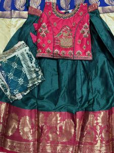 (READY STOCK) REKA BENTUK BARU  Readymade kids Lehenga