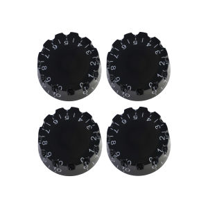 PHRILAM 4Pcs Knurled Speed Control Knobs 18 Spline Compatible with Epiphone Les Paul SG Electric Guitars & Asian Import Bass