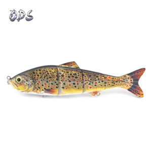 Sinking Jointed Fishing Lures 12cm Multi Joint Crank Hard Artificial Bait Plastic Ocean Fishing Tackle Swimbait