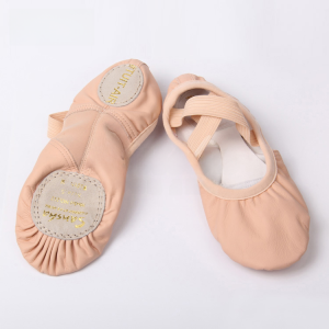 Sansha Ballet Shoes Adult Dance Practice Shoes Soft Leather Elastic Cat Claw Shoes No.212 for Women Sport Fitness Fans Supplies