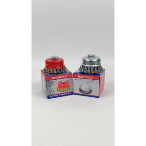 Keenness แปรงลวด แปรงลวดถ้วย แปรงลวดถ้วยถักเปีย ขนาด 3นิ้ว สีเงิน /สีทอง (ราคา1ชิ้น)