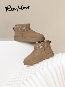 REEMOOR | Embroidered Warm Womens Snow Boots