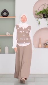 ZIVHA FASHION: Shakira Set 3in1 Baju Anak Perempuan Lebaran 2025