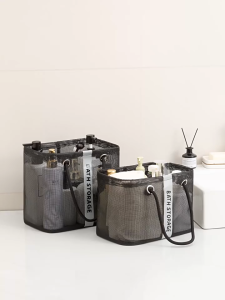 𝐒𝐇𝐀𝐏𝐄 𝐋𝐎𝐂𝐊 Shower Bathroom Toiletry Storage Bag Portable Travel Drain Wash Basket Beg Mandi 洗浴包