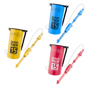 ล่องแก่งต่อสู้น้ำแบบลากกลับ ลากน้ำระยะไกล ความจุขนาดใหญ่ อุปกรณ์เทศกาลสาดน้ำ กระเป๋าเป้สะพายหลัง ถุงน้ำ ปืนฉีดน้ำแรงดันสูง สแตนเลส