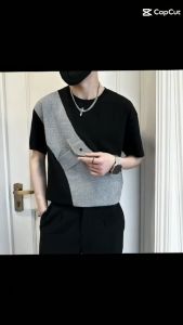 Áo thun Áo thun nam cổ tròn ngắn tay mùa hè phiên bản Hàn Quốc thiết kế rộng hợp thời trang 💓𝒔𝒊𝒆̂𝒖 𝒎𝒆̂ - 𝒑𝒉𝒐̂́𝒊 𝒎𝒂̀𝒖 𝒕𝒊𝒏𝒉 𝒕𝒆̂́ 💓 - Mã H71