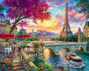 BILIBILI | Dinner By The Seine Paint By Numbers For Adults Handpainted Number Drawing Coloring Wall Art Living Room Decor