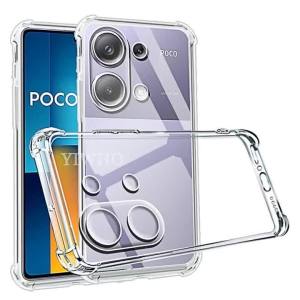 Shockproof Phone Case for Xiaomi Poco M6 Pro 4G M5s M4 M3 Pro 5G Transparent Clear Silicone Soft TPU M 6 5 4 3 Pro Back Cover