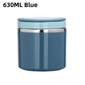 630/1000MLWith Handle Portable Soup Bowl Thermal Storage Container Sealed Bento Box Insulated Lunch Box Portable Lunch Box