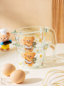 MODERN SWEETHOME | Filtering Measuring Glass Cup for Baby Kitchen and Egg Beating