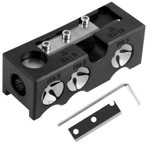 Billiard Cue Tip Shaper Professional 11 in 1 Pool Cue Tip Repairer อลูมิเนียม Billiard Stick Tip Repair เครื่องมือประแจ