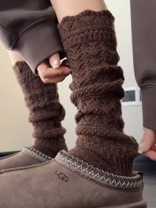 Fashionable Hollow out Knitted Leg Socks for Sisters Trendy Ethnic Style Alluring Design Versatile And Stylish Footwear Accessory