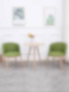 Yali Home Set CoffeeTable and Chair small apartment Dining set balcony leisure Nordic wind Coffee shop fabric and Steel