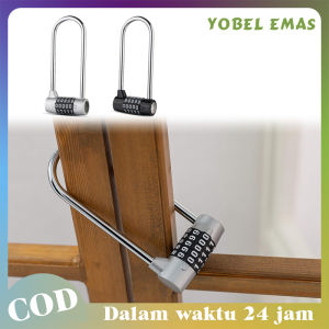 Bentuk U Gembok Kombinasi Gembok Nomor 5 Digit Gembok Angka Panjang Digit Pagar Multifungsi Pintu/ Motor