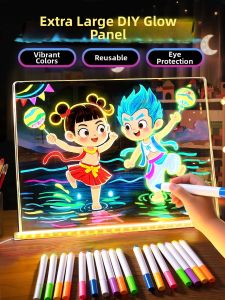 XIONGBUFAN | Glowing LED Childrens Drawing Board Erasable