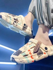 MONLEYTA | Trendy Mens Summer Outdoor Sports Sandals Breathable Anti-Slip Thick Bottom EVA Slip-On Shoes For Beach And Casual Wear