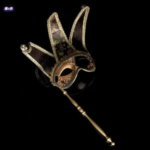 Mặt Nạ Nửa Mặt Cầm Tay Phong Cách Venice Cổ Điển Dành Cho Người Lớn Phụ Kiện Tiệc Trang Trí Hóa Trang Nữ Hoàng Mặt Nạ Nữ