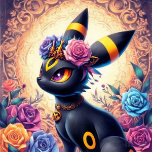 DIY Eeveelutions Pokemon Diamond Painting Mystical Fantasy Modern Wall Decoration for Living Room Bedroom