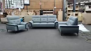 NUCCA N3782 1+2+3 Sofa Set [Can Choose Leather or Water Resistance Fabric][Delivery in West Malaysia Only]