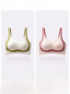 Plus Size Intimates Big Chest Big and Small Chest Push up Breast Holding Push-up Womens Thin Plus Size Ladies Seamless Bra Summer