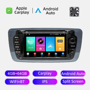 Android 15 Auto Radio For Seat Ibiza MK4 6j 2009-2013 Car Multimedia Player Navigation GPS Stereo Carplay BT 5.0 RDS Head Unit