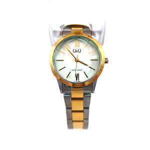 Q&Q Two-Tone Analog Stainless Steel Watch (C11A-032PY)