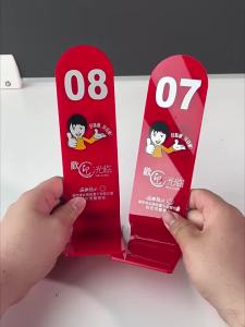 QIANGBIAO | Custom Dining Table Number Stand Card