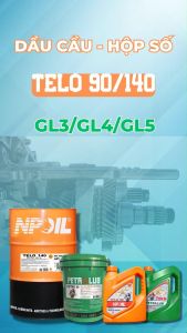 Dầu cầu hộp số TELO 90/140  - API GL4/GL5 - Can 4 Lít