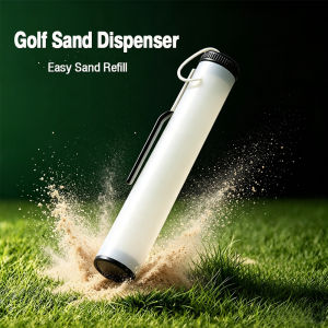 PGM | Portable Golf Sand Dispenser Bottle Leak-Proof Bunker Sand Repair Tool with Sturdy Clip Refillable Sand Container for Golf Bag