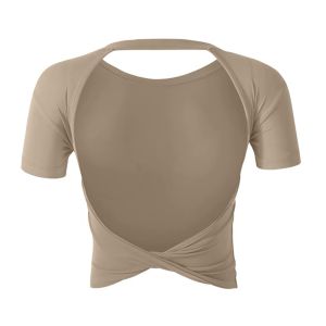 umeverb | Shakeproof Beautiful Back Fitness Womens Yoga Top with Pads