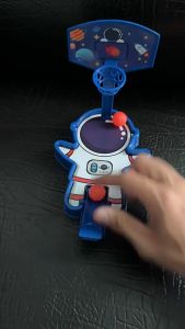 Desktop Shooting Machine Finger Ejection Basketball Parent-child Interactive Toy Mini Basketball Table for Boy Birthday Gifts Space Theme