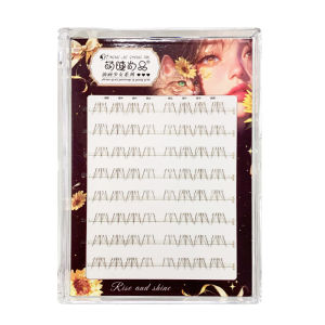 MENGJIESHANGPIN | Galaxy Star Brown False Eyelashes Natural Looking Waterproof Sweatproof Easy to Use Thick Lower Eyelashes No Glue Needed