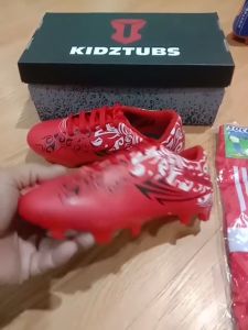 KIDZTUBS Sepatu Bola Anak Paket Komplit Sepatu Bola Tas Skin Deker Kaos Kaki Usia 6-10 Tahun Size 28 29 30 31 32 33 34 35 36 37 KDZ1151011525