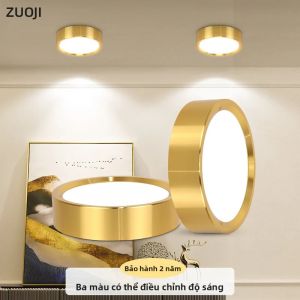 Đèn Trần LED Có Thể Điều Chỉnh Độ Sáng Đèn Chiếu Sáng Âm Trần Màu Vàng 5W-25W 185-265V Cho Phòng Khách Nhà Bếp - Đèn Bảng Nhôm Có Công Tắc Cảm Ứng
