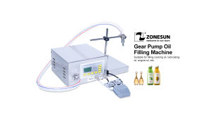 ZONESUN ZS-GP631 50-8000ml Semi Automatic Gear Pump Liquid Filling and Weighing Machine
