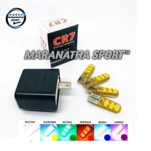 Paket 4Pcs Sen Jelly T10 Plus Flasher LED Warna-Warni untuk Semua Motor