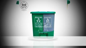 Thùng rác nhựa đạp chân 2 ngăn phân loại rác DUNG TÍCH 40 Lít