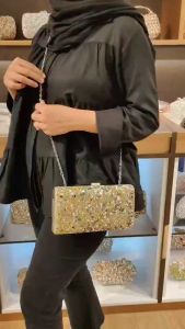 Waiwai Clutch Tas Pesta Wanita Unik Party Bag Seserahan Pernikahan Dompet Kondangan Cantik 20651D