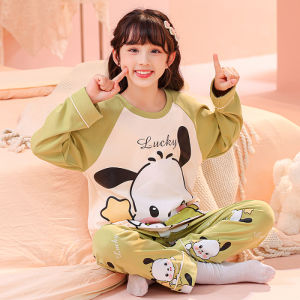 New 2025 Pachadog Childrens Sleepwear Long Sleeve Thin Cotton Home Clothes for Boys Spring Autumn Pure Cotton Breathable