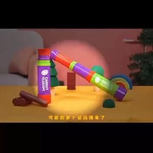Carrot Telescope 8x Lens Educational Games Retractable Toys Mini Portable Telescopic Telescope for Kids Gifts