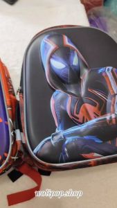 Tas 35cm 3D Tas Sekolah Anak Laki Laki TK SD Karakter Spiderman Marvel Superhero - Tas Ransel
