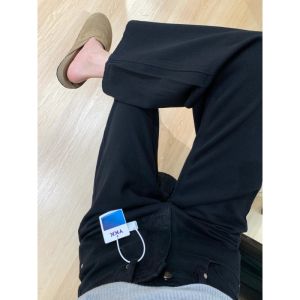 High Waist Wide Leg Black Denim Jeans Womens Loose Slim Straight Drapey Floor-Length Trousers Extra Long Version for Tall Women