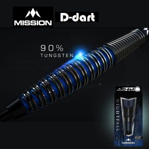 MISSION SOFT TIP DART - 20G M3 TAPER NIGHTFALL 90% Tungsten Soft Darts (ARROW DART LEMBUT)