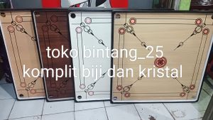 karambol ukuran 90x90 komplit biji dan kristal