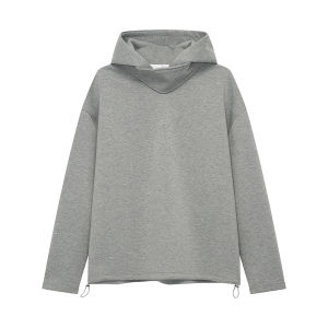 Faxims Store American Stand Collar Niche Style Sweatshirt Men and Women Same Style Pure Color Pullover Fancy Loose Tops